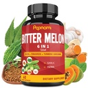 אורגני Bitter Melon לחלץ קפסולות - 60 גלולות 2 חודש - Neem משולב, Fenugreek, Curcumin, Garlic & Papaya