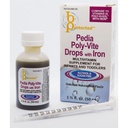 Pedia Poly-Vite Drops with Iron 1 2/3 fl Ounce נוזל