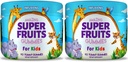 Infusions Super Fruit Gummies 180 ספירה w/Vitamin A,C,E + Zinc - אורגני Silica, Antioxidant בלגן - טבעוני ידידותי - Gluten Free - Non-GMO - 2 Pack