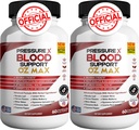 תמיכה בלחץ X Blood Support OZ Max Blood Support - Advanced Formula PressureX Advanced Support Supplement, לחץ X מקסימלי ביקורות (2 Pack - 120 קפסולות)