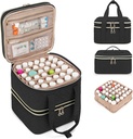 Yawo Pill bottleer Storage Bag, 3 Layers Medicine Travel Case ריקה עם עיצוב רב ערך ודיבידנדים עבור גלולות, תפוחי אדמה, ויטמינים ומקרי חירום עזרה ראשונה, שחור (PATENT DESIGN)