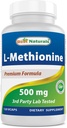 הטוב ביותר טבעי L-Methionine 500 מ"ג 120 קפסולות Veggie