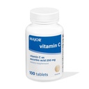 MAJOR ויטמין C 250 Mg - תוספת תזונתית - 100 טבליות (1 Pack)