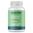 BestVITE Chromium Picolinate 200mcg (250 קפסולות צמחוניות) - No Stearates - No Dicalcium Phosphate - טבעוני - Gluten Free - Non-GMO