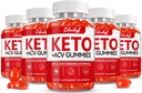 Keto ACV Gummies, Gluten & Sugar חינם Apple Cider Vinegar תוסף עבור גברים ונשים - 300 חניכיים (1500 מ"ג 5 Pack)