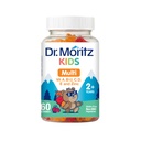 DR. MORITZ Kids Multivitamin Gummies 14 ויטמינים חיוניים יומי תוספת עבור ימי הביניים 2 + ויטמין ACDE Vegetarian B6 B12 Zinc Biotinmy Multivitamins לילדים- ( Count60)
