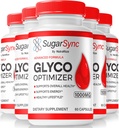 NutraRize (5 Pack) Sugar Sync Glyco Optimizer קפסולות, רשמי SugarSync Glyco Optimiser, Sugar Sync Joint Optimizer, Sugar Sync Gluco ניקויse Detox Formula, SugarSync Glycol ביקורות (300 קפסולות)