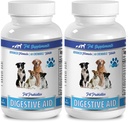 תוספי מזון לכלבים לנשימה רעה - DOG DIGESTIVE AID PROBIOTICS - NATURAL APPROACH - SOLUTION TO BAD AND GAS - COUNTER DIARRHEA - אלרגיות לכלבים פרוביוטיקה - 2 בקבוקי בקבוק (120 טיפולים)