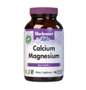 Bluebonnet Nutrition Calcium & Magnesium, Bone Health *, Non-GMO, טבעוני, מוסמך כשר, Gluten-Free, Soy-Free, 90 קפסולות ירקות, 30 משרתים
