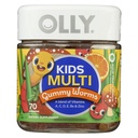 OLLY Kids Multivitamin Gummy Worms, כולל בריאות ותמיכה Immune, ויטמינים ומינרלים A, C, D, E, Bs ו Zinc, Chewable, Sour Fruit Punch, 45 יום אספקה - 70 ספירה