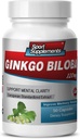 תוספי המוח עבור Memory and Focus - גינקו BILOBA 120MG - Gingko biloba Plant, Focus תוספים למבוגרים, Gingko biloba תוספי, גינקו biloba Pills טבעי, זיכרון תוסף 1B 60 Caps Caps