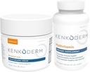 Kenkoderm Psoriasis Moisturizing Cream & Multivitamin Skin Care Bundle, Moisturizing Cream with Salicylic Acid, 10 oz & Multivitamin עם אומגה 3 & ויטמין D, Immune תמיכה תוסף, 120 קפסולות