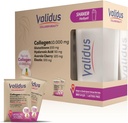 VALIDUS Collagen 10.000 מ"ג + Elastin 100 מ"ג + Glutathione 200 מ"ג 30 Sachets + Shaker