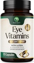ויטמין עין ומינרל תוסף - מכיל Zinc, Copper, Lutein, & Zeaxanthin, תומך יבש עין סטרין, חזון בריאות למבוגרים, non-GMO, טבעוני עין גלולות & מינרלים תוספי - 120 קפסולות