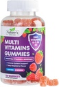 Multivitamin Gummies עם ויטמין A, C, D, E, B12, Zinc - Daily Adult Gummy ויטמינים & מינרלים לנשים וגברים, Immune Support Gummy Multivitamins תוסף, ויטמין רב למבוגרים - 120 חניכיים