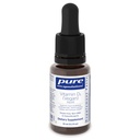 Pure Encapsulations ויטמין D3 (Vegan) נוזל | תמיכה Hypoallergenic עבור העצם, חזה, Cardiovascular, קולון ובריאות החיסון* | 0.3 fl.