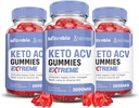 Justified Laboratories (3 Pack MIcroo Keto ACV Gummies Extreme 2000MG Micro Bio Keto Gummies Apple Cider Vinegar פורמולה עם אבקת מיץ Pomegranate B12 טבעוני non GMO 180mys