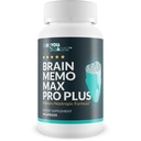 Brain Memo Max Pro Plus - Top Memory & Brain Memo Max Pro תוסף - תמיכה משופרת זיכרון ותפקוד נפשי - עזרה טבעית המוח - תמיכה להתמקד, התאוששות נפשית ואנרגיה