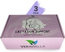 תמיכת הנקה, בשילוב עם Fenugreek, Fennel & Milk Thistle, Lactation תמיכה באספקת חלב מוגברת, להגדיל את הזנת החלב חיוני, אריזה של 3