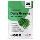 Complement יומית Greens אבקת, Super Greens אבקת Superfood- Wholefoods, אורגני אבקת Chlorella, Barley Grass Juice אבקת, Broccoli Sprouts- Immune Support, Brain Health, Metal Detox- 30 משרתים