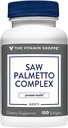 Saw Palmetto Complex 160mg - תוספת לבריאות הערמונית, Easy to Swallow Softgels (100 Softgels)
