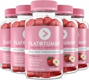 Flat Tummy Apple Cider Vinegarmies, 60 Count (5 Pack) - חניכיים ACVmies, Detox, Support Gut Health - טבעונית, לא-GMO - Beet ו- Pomegranate Superfoods, ויטמינים B6, B9 & B12