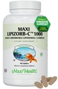 Maxi Health Liposomal ויטמין C 1000 מ"ג טבליות עם תערובת העיכול, Highly Absorbable High Dose ויטמיןC, Non GMO כשר Vegetarian Doctor-Formulated Immune תוסף ( Count)