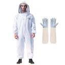 LONGADS Professional Bee Suit for Men, Beekeeping Suit Beekeeper עם Glove &Ventilated הוד, Multi-Size Bee Outfit for Backyard and Bee Keeper for Bee Keeper