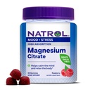 Natrol Magnesium Citrate, High Absorption Magnesium תוספת של Mood and Stress, Helps Calm the Mind ולהפחית את הגוף, 60 מסטיקים עתירי פטל, עד 30 יום אספקה