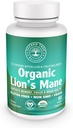 קפסולות Mane Mushroom - 1,000 מ"ג High Potency - Brain Boost, Focus & Immune Support - Non-GMO, טבעוני, 60 Count