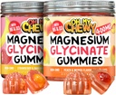 Magnesium Gummies Bundle - 2 בקבוקי בקבוק (60 כל אחד) - Strawberry בננה & Peach מנגו