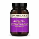 Dr. Mercola Quercetin & Pterostilbene מתקדם - תומך Respiratory & Immune Health - 500 מ"ג Quercetin - High-Bioavailability Formula - Non-GMO, Gluten-Free & Soy Free - 60 קפסולות (30 משרתות)