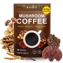 Mushroom Coffee (235g Supersize), 10 Superfood Mushrooms Blend for Energy, Recovery & Focus, Organic Instant Coffee Powder with Lion’s Mane, Reishi, Chaga, Cordyceps, 8.28 OZ
