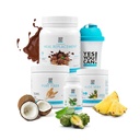 כן, אתה יכול! Detox Plus Kit, Daily Cleanse Pure סיבים טהור החלפת Meal, לשתות, Shake Booster ותוספת, ערכת ניקוי גוף לנשים, מערכת יומית נקייה - שוקולד, Aloe Vera Hibiscus