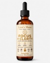 Lion's Mane Tincture - אורגני Brain & Focus Support - Ultra-Potent אלכוהול מבוסס חומצה פולית - 2 oz