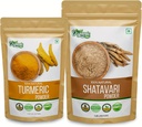 OrganIC ZING Shatavari- 454g & Turmeric אבקת 227g