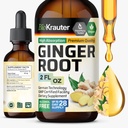 BIO KRAUTER ג'ינג'ר Root Extracts - תוספי ג'ינג'ר טבעיים עבור בריאות כללית - אלכוהול וסוכר חינם - טיפות טבעוניות 2 Fl.Oz.