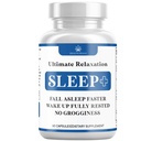 הרגיעה Sleep Aid, Natural Non-Habit Forming, תוסף שינה פותח לתמיכה ב- Longer & Better Sleep, Chamomile, Magnesium, Melatonin, Ashwagandha, GABA, ללא סמים (60 Count)