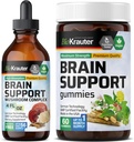 BIO KRAUTER Brain תומך 60 חניכיים ומוח תמיכה Mushroom Tincture 4 Fl. Oz.