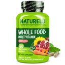 NATURELO Multivitamins for Teenage Girls / Boys, 60 קפסולות, מזון שלם עם מינרלים, non-GMO, Vegetarian