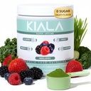 Kiala Nutrition Super Greens, אורגני ירקות אבקה עם Spirulina & Chlorella for Digestion, Gut Health, Immunity, Energy, Gluten Free, טבעוני, סוכר חינם, מעורב ברי, Spectra בלנדרה, 30 משרתים