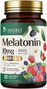Melatonin 10 מ"ג Fast Dissolve, Melatonin תוספי שינה נינוחה, תוסף תמיכה בשינה טבעית למבוגרים, תוספת כוח סטרוברי-Flavored טבליות, סוכר חינם, 120 טבליות, 120 יום אספקה