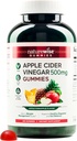 NatureWise Apple Cider Vinegarmies - 1000 מ"ג ACV לכל 2 + ויטמין B12 - Pectin Based, Gluten-Free, non-GMO - Count 180[90-Day Supply Supply for 1000 מ"ג או 6-Month אספקה עבור 500 מ"ג]