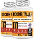 Nu Best Doctor Taller Kids - Kids Multivitamins, טודלר ויטמינים - תמיכה בעצמות העצם, שיפור האמינות עם Calcium, Multivitamins במשך ימים 2 עד 9 - Grape Flavor - 90 טבליות Chewable