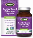 פלורה - Sambuguard Elderberry Crystals, מספק אנטי-oxidants & Immune Support, מחזקת את Immunity, Detox Body, Boost Energy, 1.7-oz. אבקת אבקה