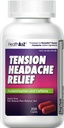 בריאותA2Z® Tension Headache הקלה | Acetaminophen 500 מ"ג | Caffeine 65mg | Pain Reliever Aid | Aspirin Free (200 caplets)