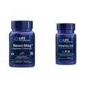 Life Extended Neuro-mag Magnesium L-threonate ווויטמין D3 תוסף Bundle עבור המוח, העצם ו- Immune Health