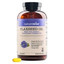 NatureWise Flaxseed שמן 1,242 מ"ג, Fish חינם אומגה 3 6 9 עם 720 מ"ג ALA, תוספת תזונתית לתמיכה בריאות הלב - אורגני, קר, לא-GMO - 240 Softgels[8-Month Supply] אספקת בריאות הלב