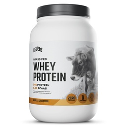 רמות Grass פדו אבקת חלבון Whey, לא מלאכותיים, 24G של חלבון, Vanilla Cinnamon, 2LB