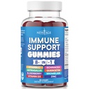 AGE 8 ב 1 Immune תומך Booster תוספת עם Elderberry, ויטמין C ו Zinc 50 מ"ג, ויטמין D 5000 IU, Quercetin & Bromelain (8 ב 1 מסטיקים (Pack של 1))